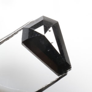 1.21 CT 8.3 X 5.8 MM Natural Loose Diamond, Coffin/casket Diamond, Black color Antique cut Geometric Diamond, For Coffin Diamond Ring R8528