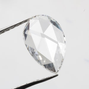 0.60 CT 8.7 X 5.6 MM Natural Loose Pear Diamond White Rosecut Pear cut White Diamond vs - vvs Clarity Pear Shape White Diamond Ring R9784