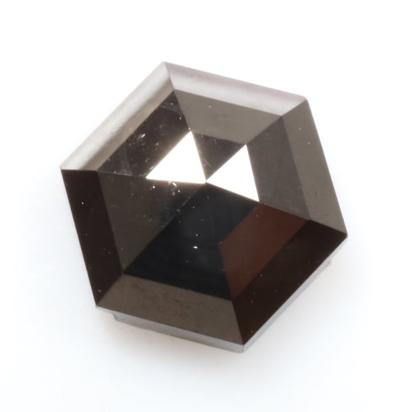 2.80 ct 9.9 X 8.7 mm Loose diamond Black Heated Beautiful Hexagon Diamond For Engagement gift ring jewelry D961