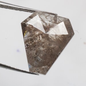1.90 CT 10.4 X 9.2 MM Natural Loose Diamond Coffin Shape Diamond Rosecut Diamond Fancy Grey color Diamond For Coffin Ring Gift R11149