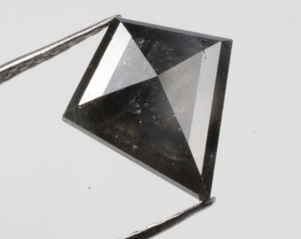 1.03 CT 9.2 X 8.0 MM Natural Loose Kite Shape Diamond, Black color Kite Shape Diamond, Rosecut Diamond, For Engagement/Wedding Ring, R12043