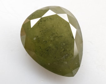 1.90 CT 9.1 X 7.3 MM Natural Loose Diamond Pear Shape Diamond Fancy Parrot Green color Diamond For Engagement Diamond Ring Gift R11138