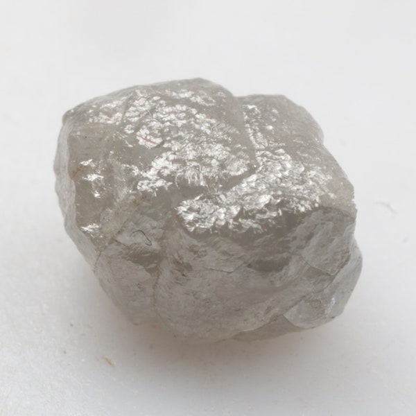 2.54 CT 8.1 X 6.7 MM Natural Rough Diamond Loose Uncut Diamond White Grey color Raw Diamond Unpolished Diamond R11072