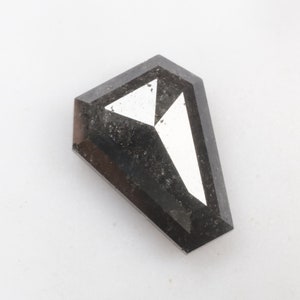 3.26 CT 11.4 X 8.9 MM Natural Loose Coffin Shape Diamond, Black color Coffin Diamond, Natural Loose Diamond, For Coffin Diamond Ring R11628