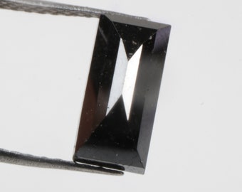 1.28 CT 8.7 X 4.2 MM Natural Loose Diamond, Baguette cut Diamond, Black color Baguette Shape Diamond, For Wedding Ring Gift, R12045