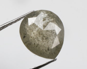 1.27 CT 8.4 X 7.1 MM Natural Loose Pear Shape Diamond, Fancy Greenish color Pear Shape Diamond Fancy Color Fullcut Pear Shape Diamond R12037
