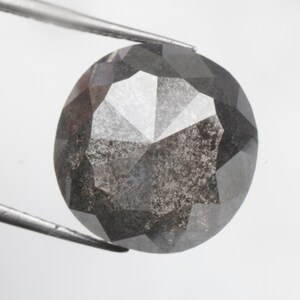4.13 CT 10.1 X 9.9 MM Natural Loose Diamond Cushion taille Diamond Grey couleur Rose cut Cushion Diamond for Unique Bague de fiançailles R10382