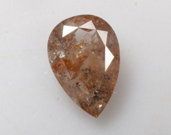 1.50 CT 9.1 X 6.3 MM Natural Loose Pear Shape Diamond, Fancy color pear cut Diamond, Fancy Full cut Pear Shape Diamond, R12048