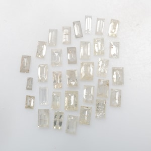 1.42 CT 3.0 x 1.5 MM bis 2.0 x 1.3 MM Natürlicher Lose Diamant, Baguette Diamant, Weißer Diamant in Baguetteschliff, Geometrischer Diamant R6570