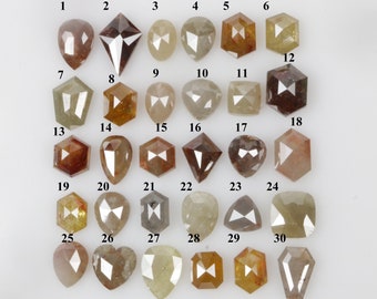 Natural Loose Diamond, Pear/Kite/Hexagon cut Diamond, Fancy color Diamond, Rustic Diamond Rosecut Diamond For Engagement/Wedding Ring R11901