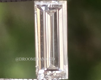 10.0 X 4.0 MM Baguette cut Lab Grown Diamond, Lab Created Baguette cut Loose Diamond, 10MM Baguette cut CVD Diamond