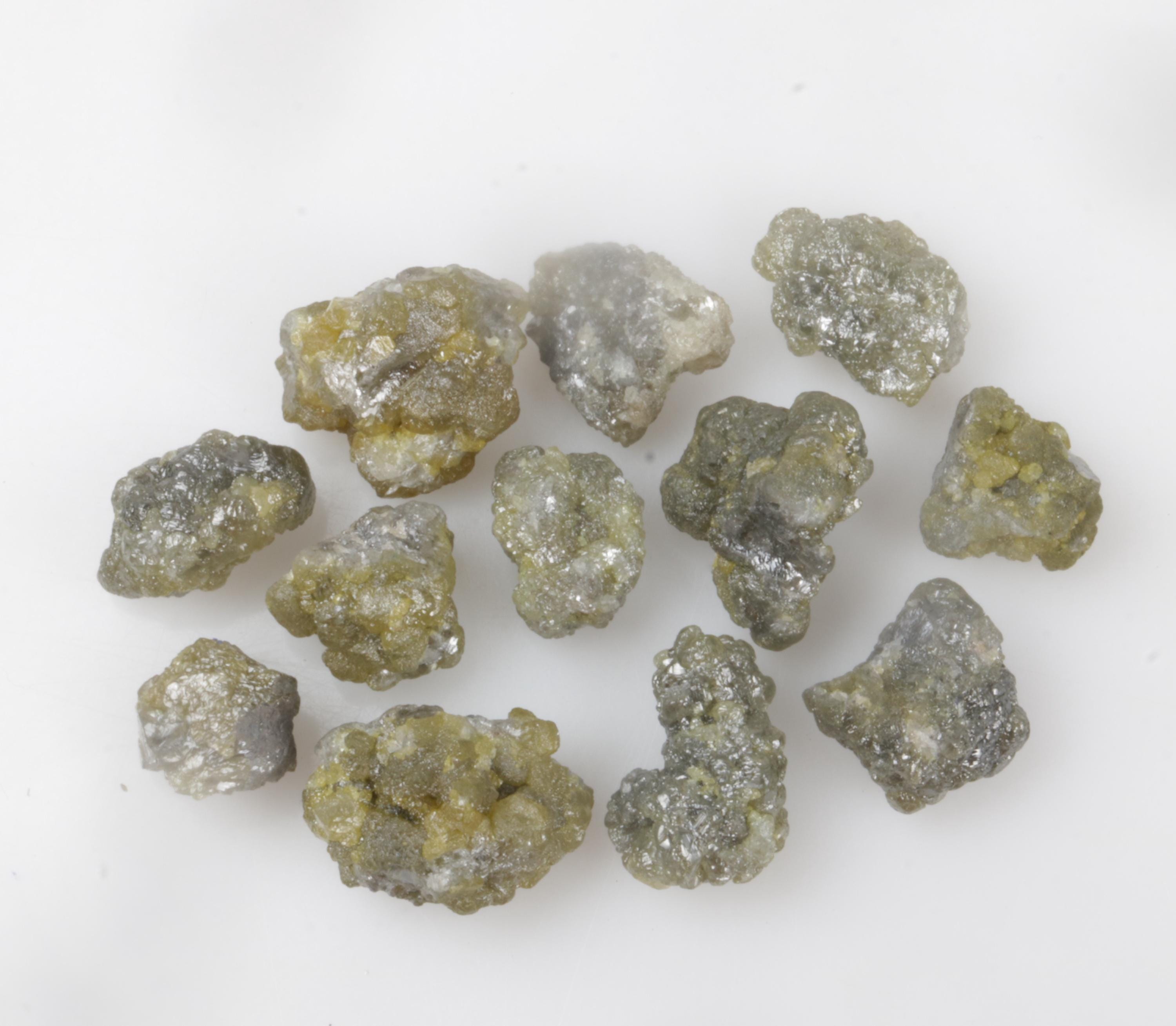 30.73 CT 7.3 MM to 11.1 MM Natural Rough Diamond, Raw Diamond