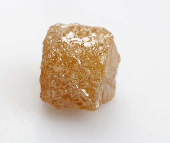 3.83 CT 7.4 X 6.8 MM Natural Rough Diamond, Cube Uncut Diamond