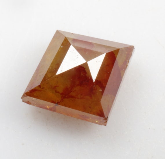 1.35 CT 8.0 X 6.8 MM Natural Loose Diamond Kite Shape Diamond Fancy Brown-Peach Mix Color Rustic Diamond D1218