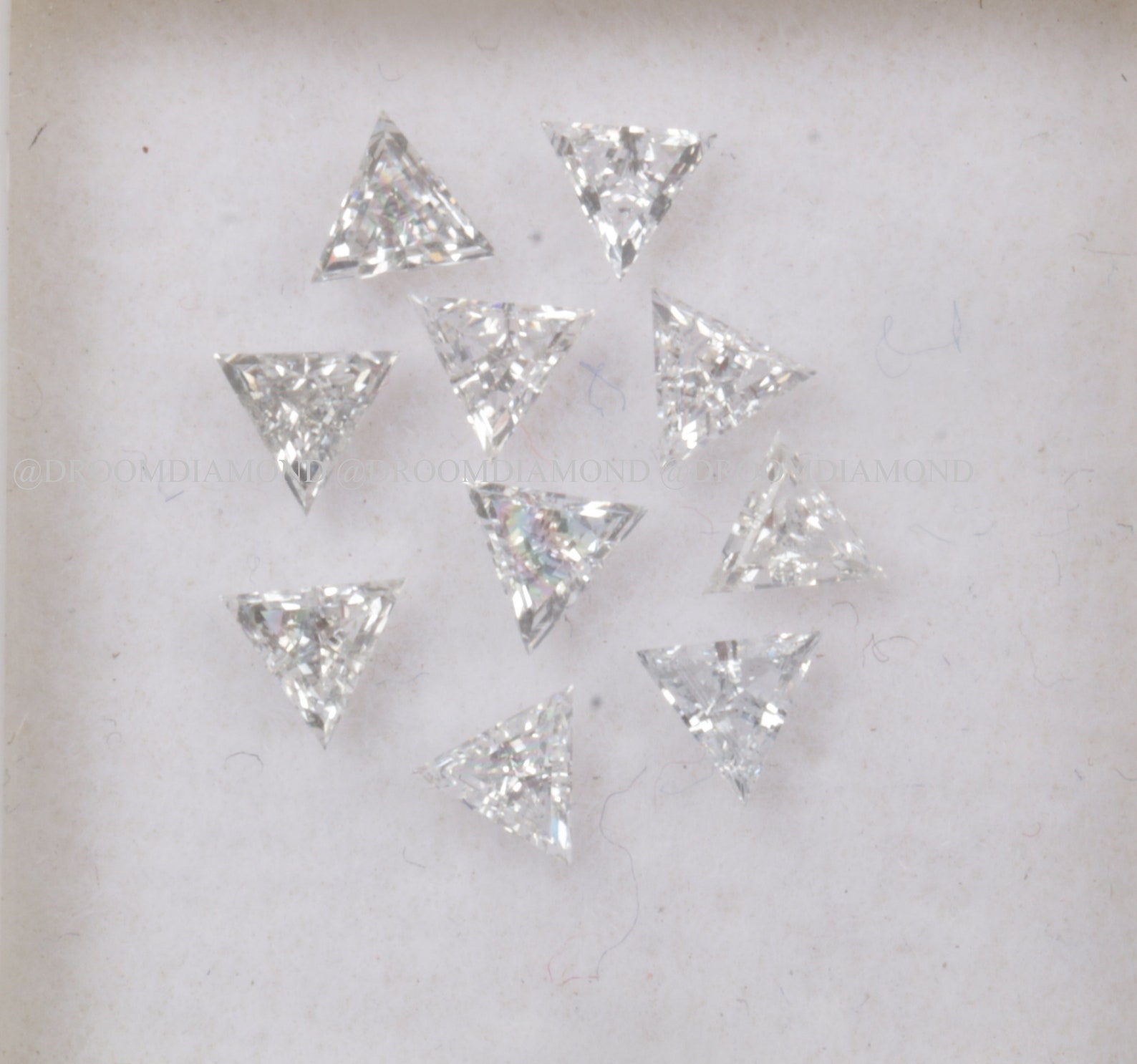 Triangle Lab Diamond Triangle Cut Lab Grown Diamond, Lab Created Triangle Shape Loose ...