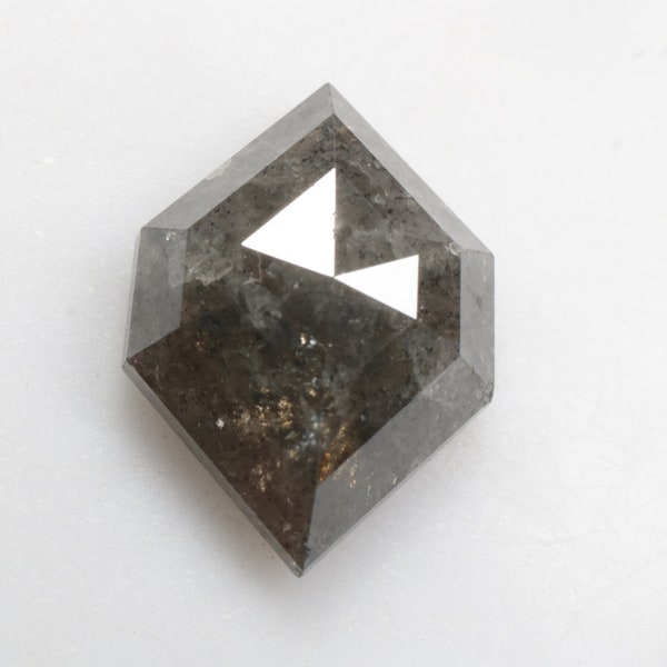 4.33 CT 13.0 X 9.6 MM Natural Loose Diamond Antique cut Hexagon Shape Geometric Diamond Grey Color Fancy cut Real Diamond R10008