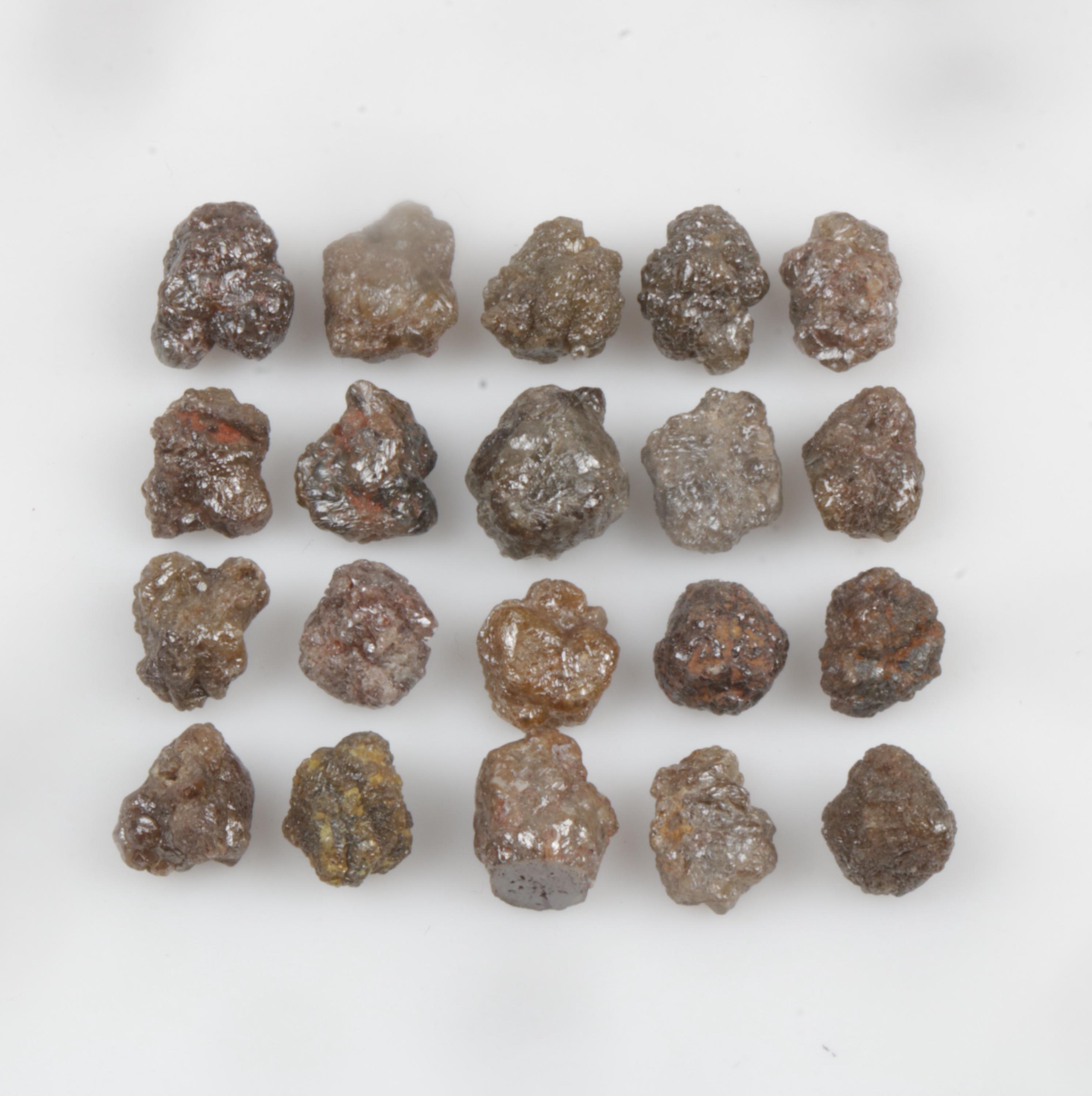 Diamant brut naturel noir, taille de 3MM à 4MM, pour la fabrication de bijoux, vente en gros