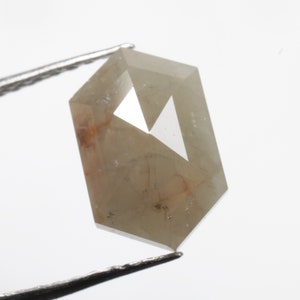 1.30 CT 9.0 X 5.7 MM Natural Loose Diamond, Hexagon Diamond, Rustic Diamond for Hexagon Diamond Ring Gift R3171