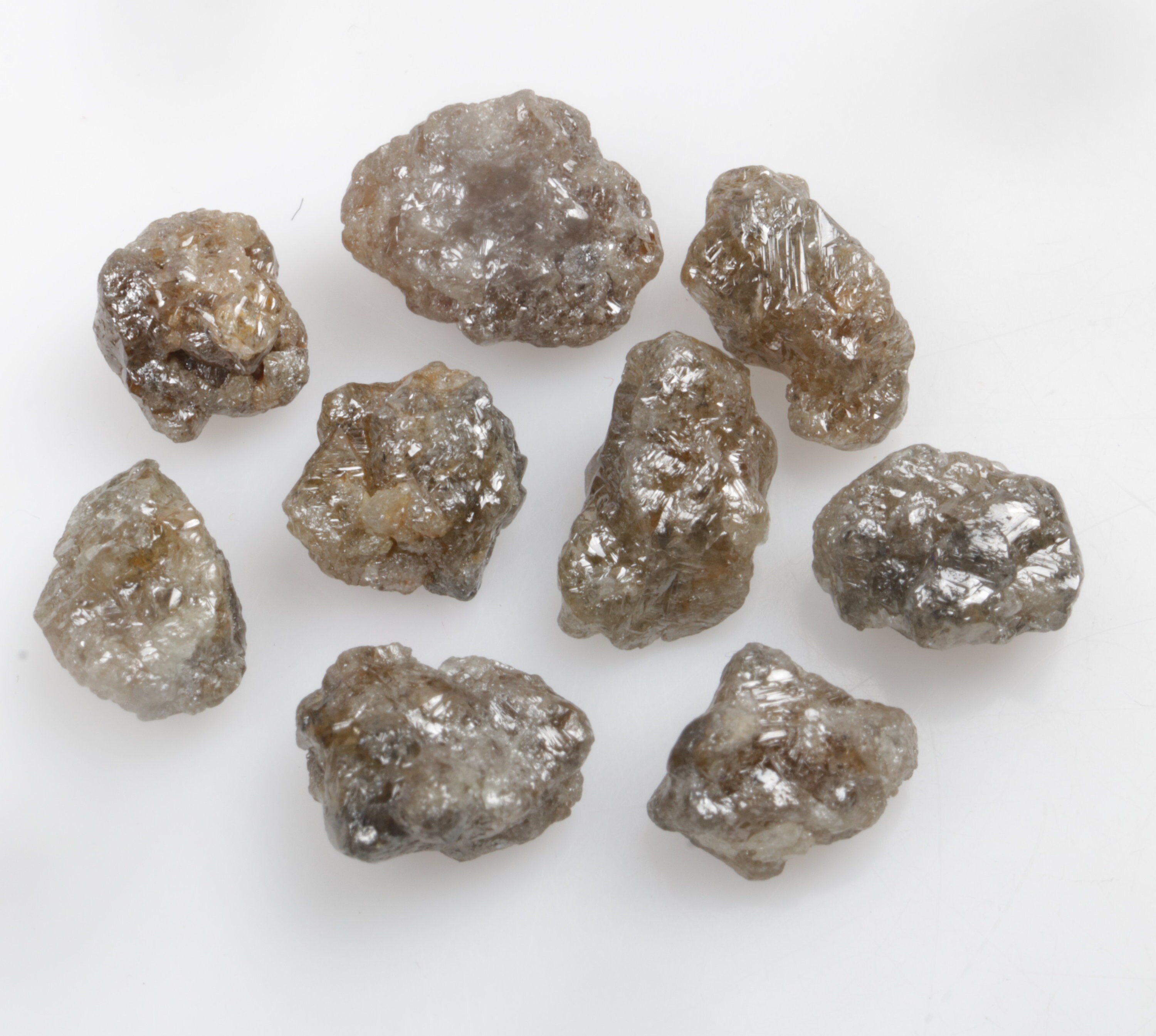 20.22 CT 10.5 X 8.2 MM to 7.0 X 6.8 MM Natural Rough Diamond Loose