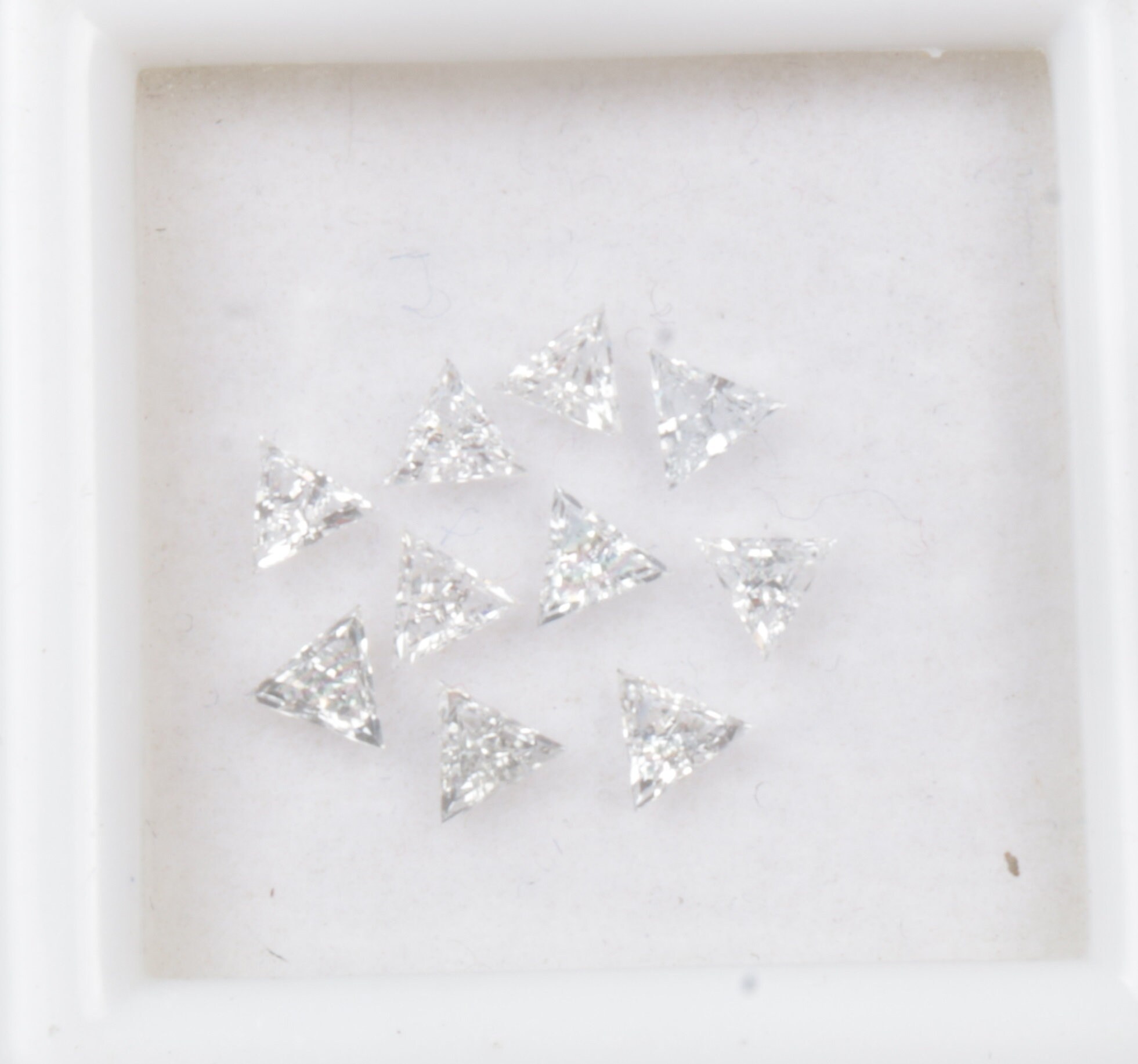 Triangle Cut Lab Grown Diamond, Lab Created Triangle Shape Loose ...