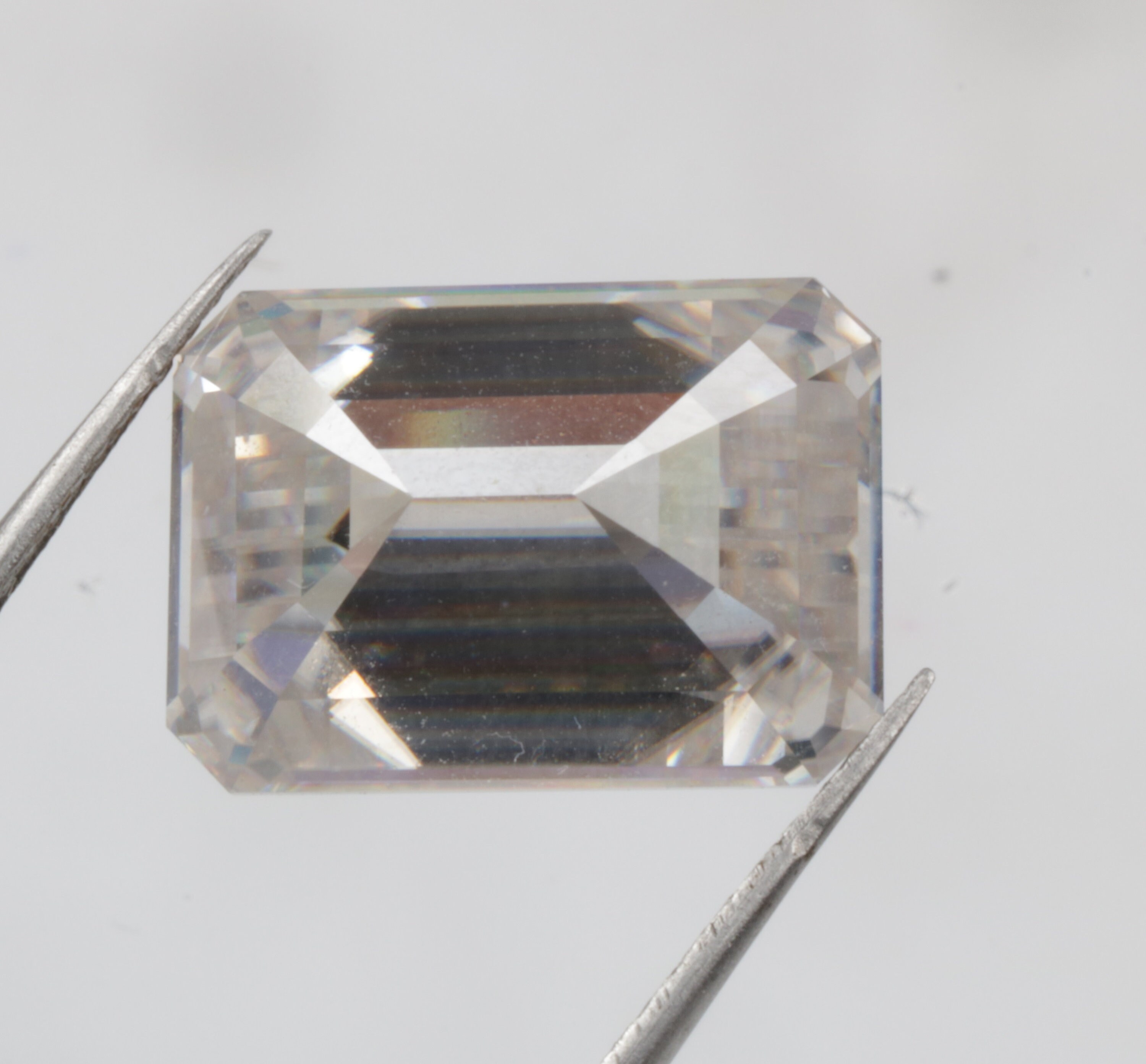 モナリザ　10Y  140cm 14.0 X 10.0 MM Moissanite Diamond Emerald Cut Diamond White