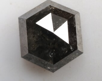 【るーだいやもんど】 1.41 CT 7.7 X 6.5 MM | 天然ルースダイヤモンド | 六角形ダイヤモンド