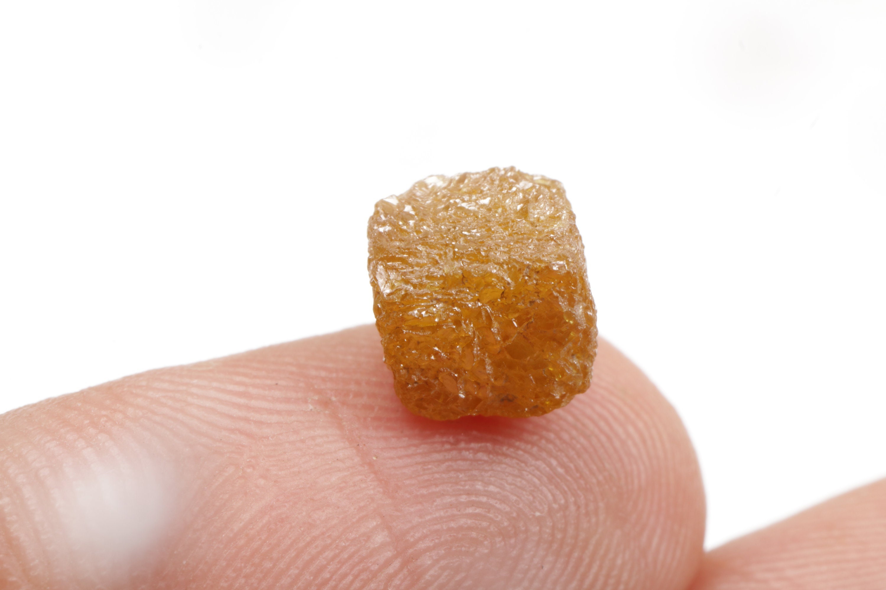 3.83 CT 7.4 X 6.8 MM Natural Rough Diamond, Cube Uncut Diamond