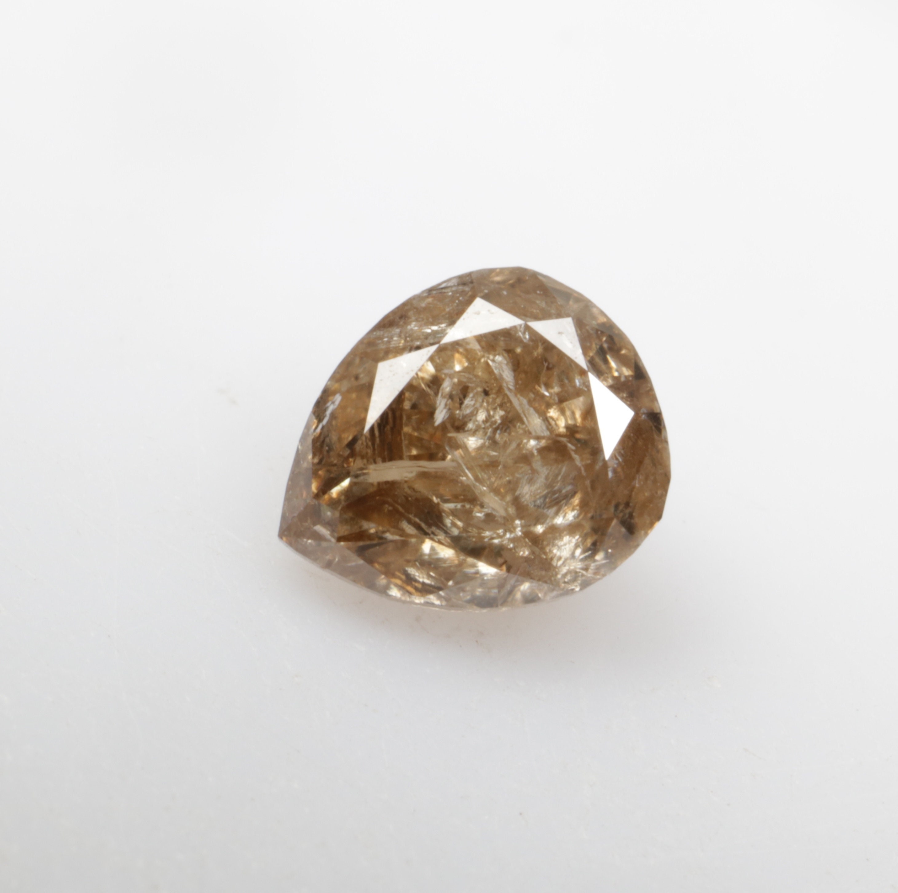 Pear diamond 0.41ct Natural fancy loose Brown diamond