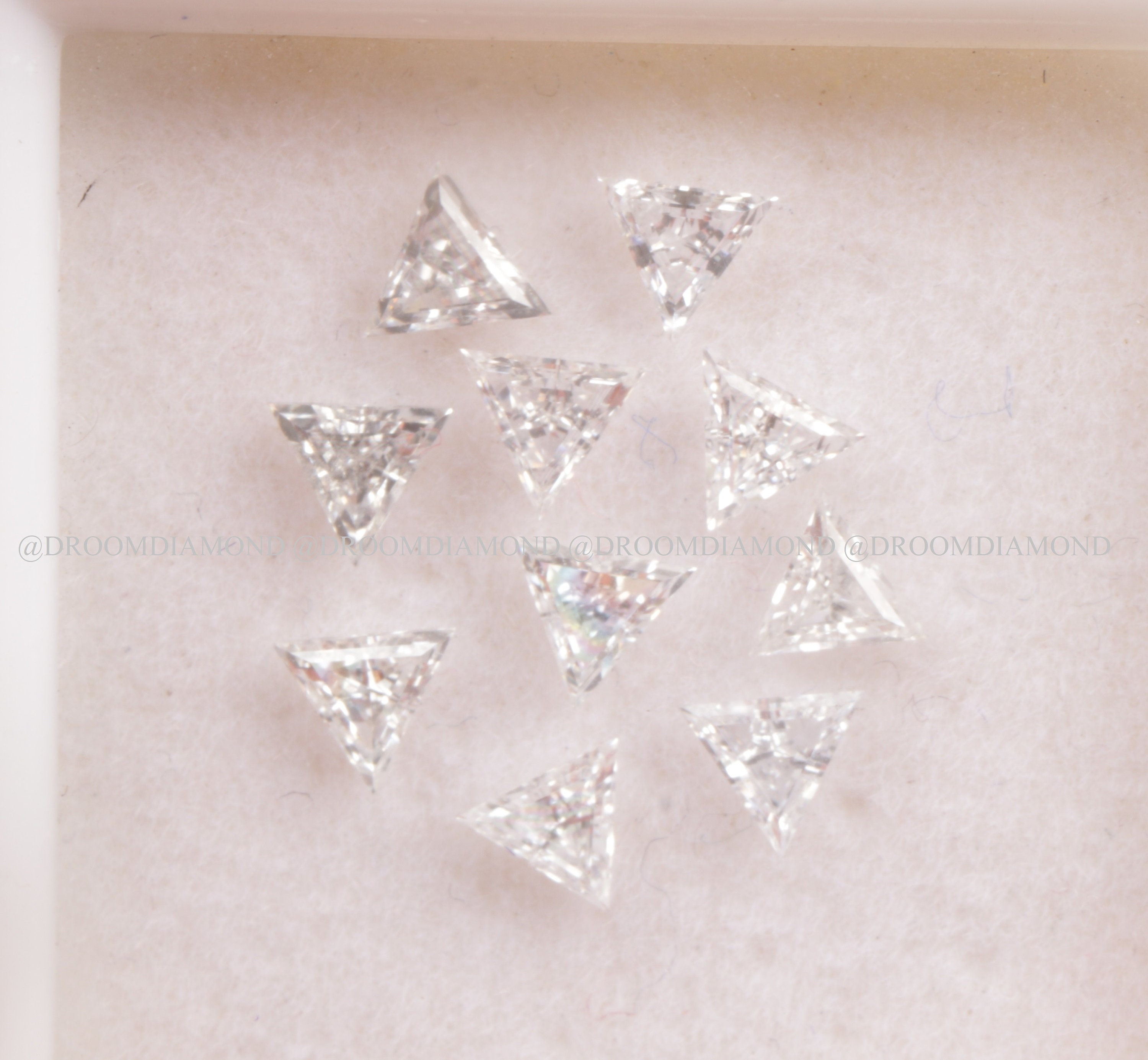 Triangle Lab Diamond Triangle Cut Lab Grown Diamond, Lab Created Triangle Shape Loose ...