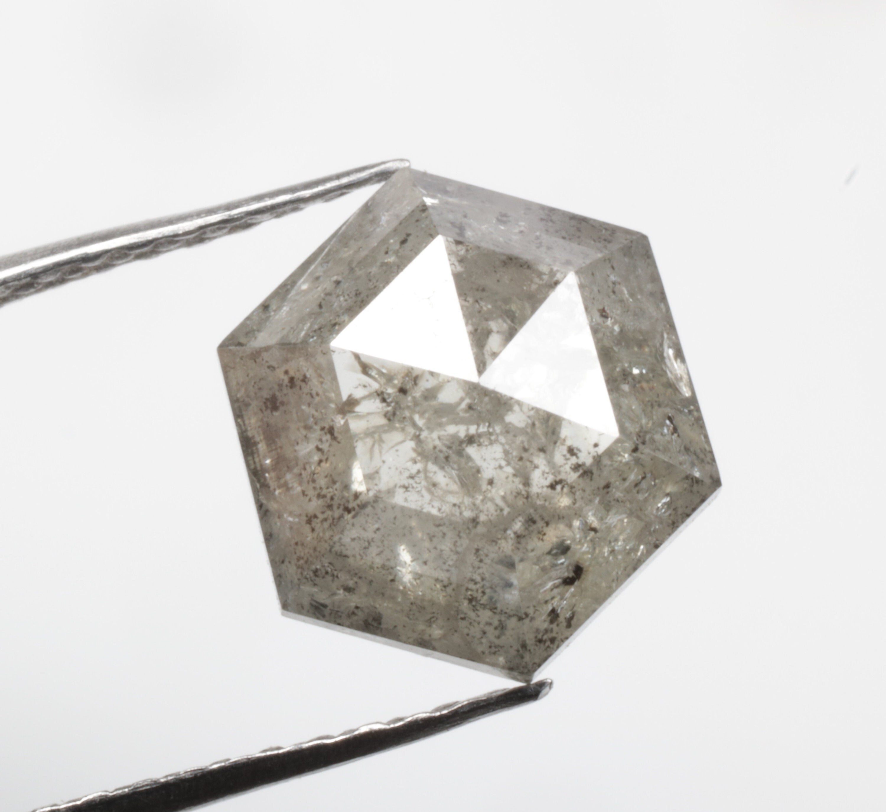 1.44 CT 8.4 x 7.2 MM 天然ルースダイヤモンド、六角形ダイヤモンド