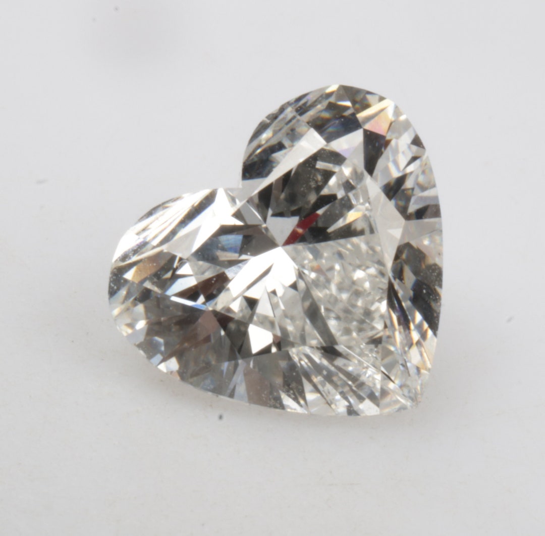 2.0 CT 7.96 X 8.75 MM Lab Grown Heart Shape Diamond F color Etsy 日本