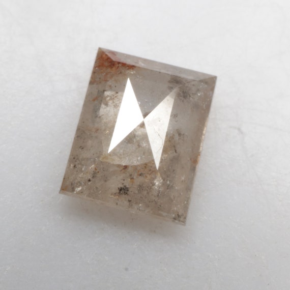 0.57 CT 5.8 X 4.6 MM Diamante Natural Suelto Corte Baguette Diamante Color Gris Diamante R11191 Etsy Espana