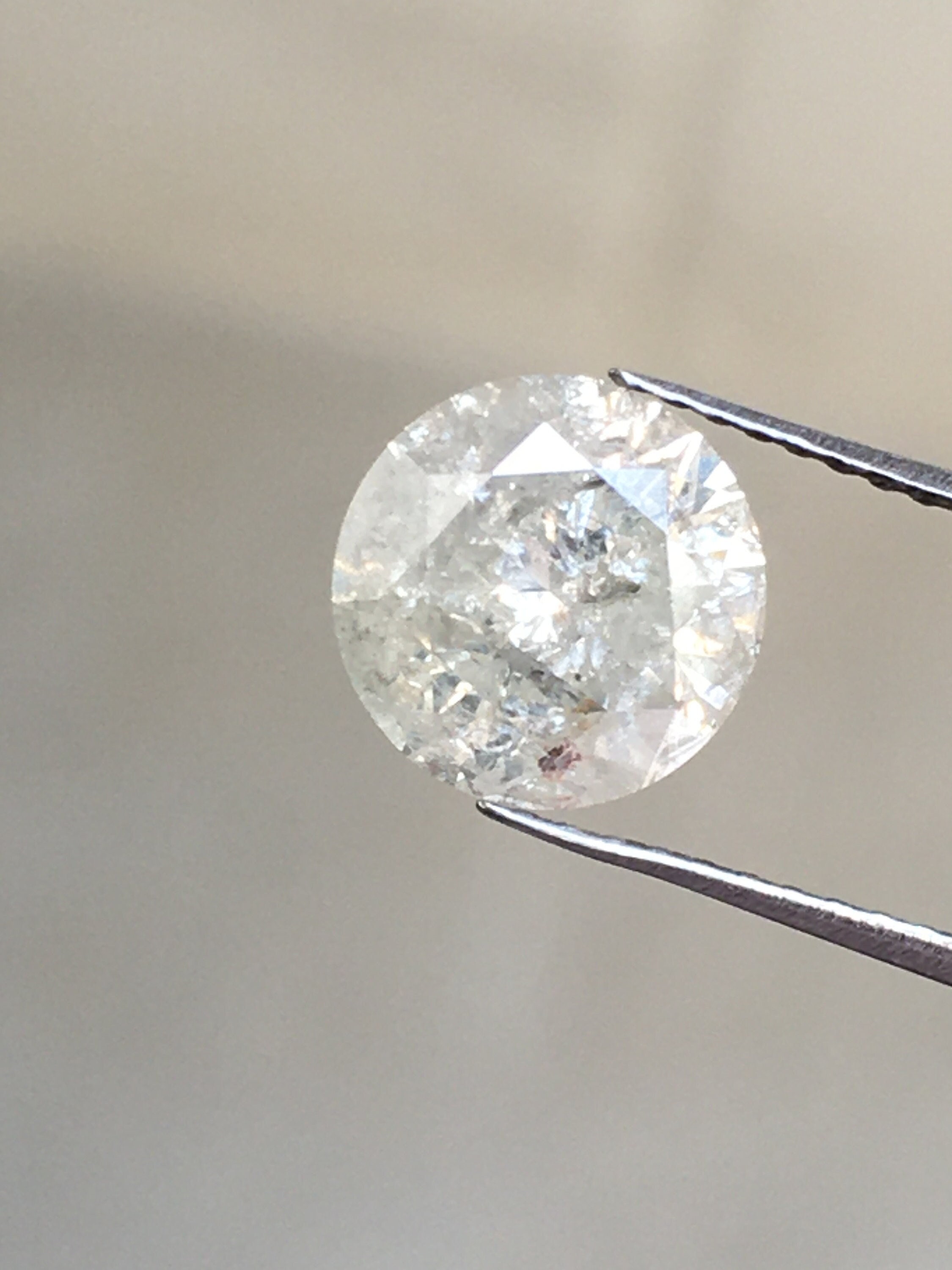 ホワイトダイアモンド 1.59 CT 7.5 MM Natural Round Brilliant Cut Diamond, Loose Round