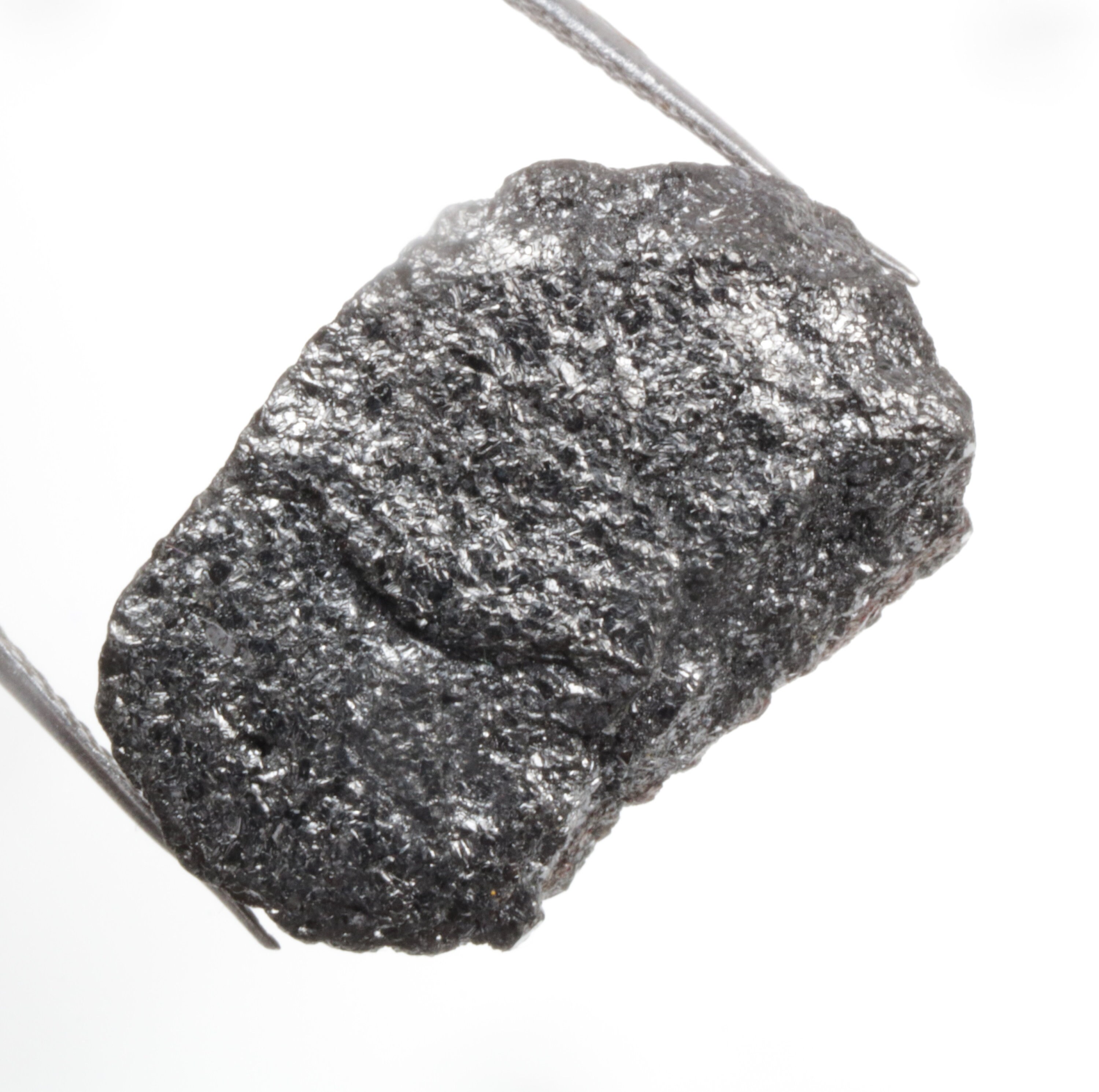 19.56 CT 20.7 X 13.8 MM Rough Diamond Natural Uncut Diamond Black