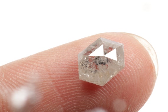 1.24 CT 7.7 x 5.4 MM 天然ルースダイヤモンド、六角形