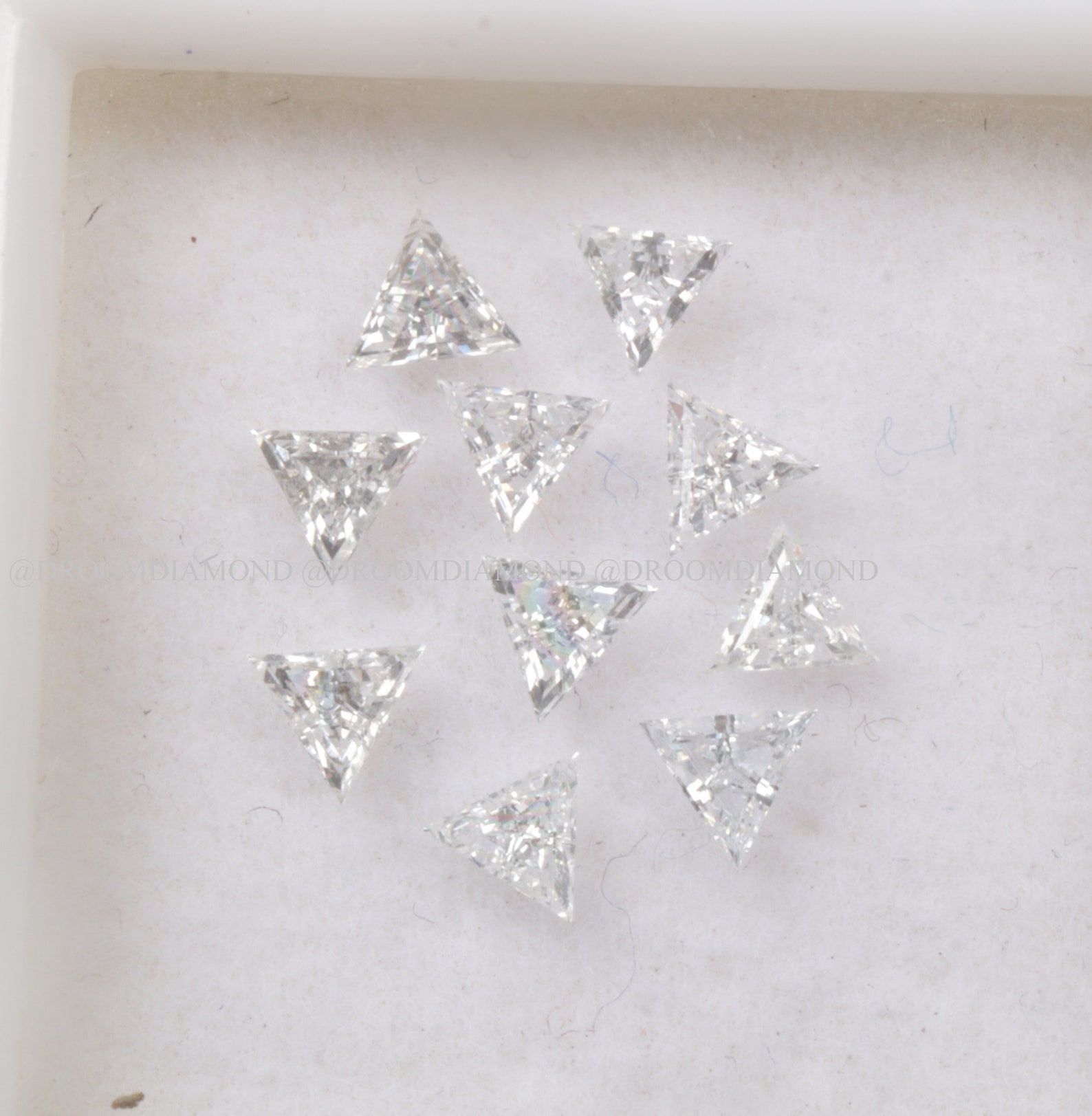 Triangle Lab Diamond Triangle Cut Lab Grown Diamond, Lab Created Triangle Shape Loose ...