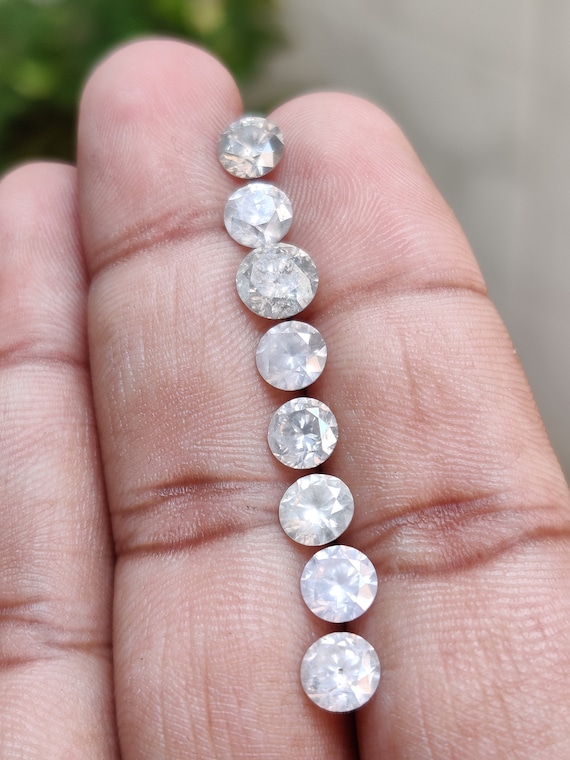 Diamant Brut Naturel Blanc 0.19CT - Forme Ronde - Certificat Gratuit - Origine Afrique Du Sud