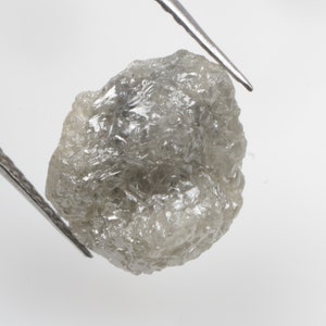 3.91 CT 10.3 X 8.9 MM Natural Rough Diamond Raw Diamond Uncut Diamond Salt White Color Unpolished Diamond R10191
