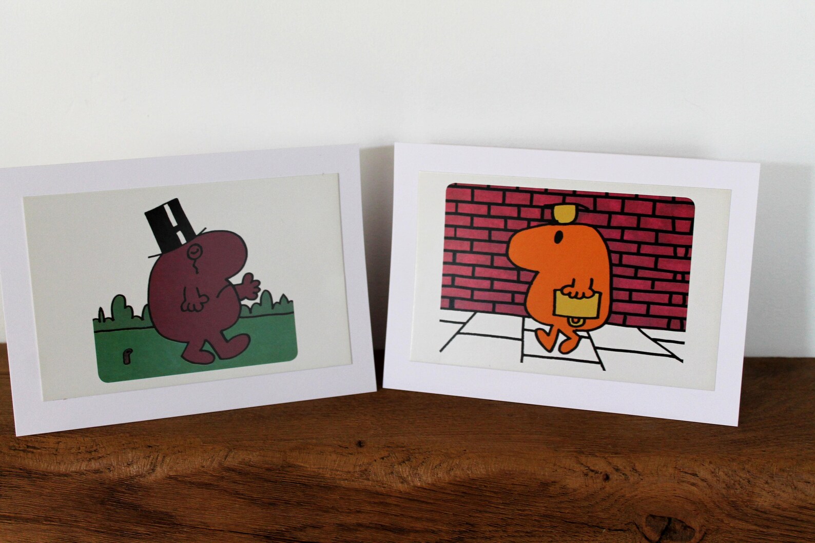 Mr Uppity Mr Topsy Turvey card ' walking' Mr Men hand | Etsy
