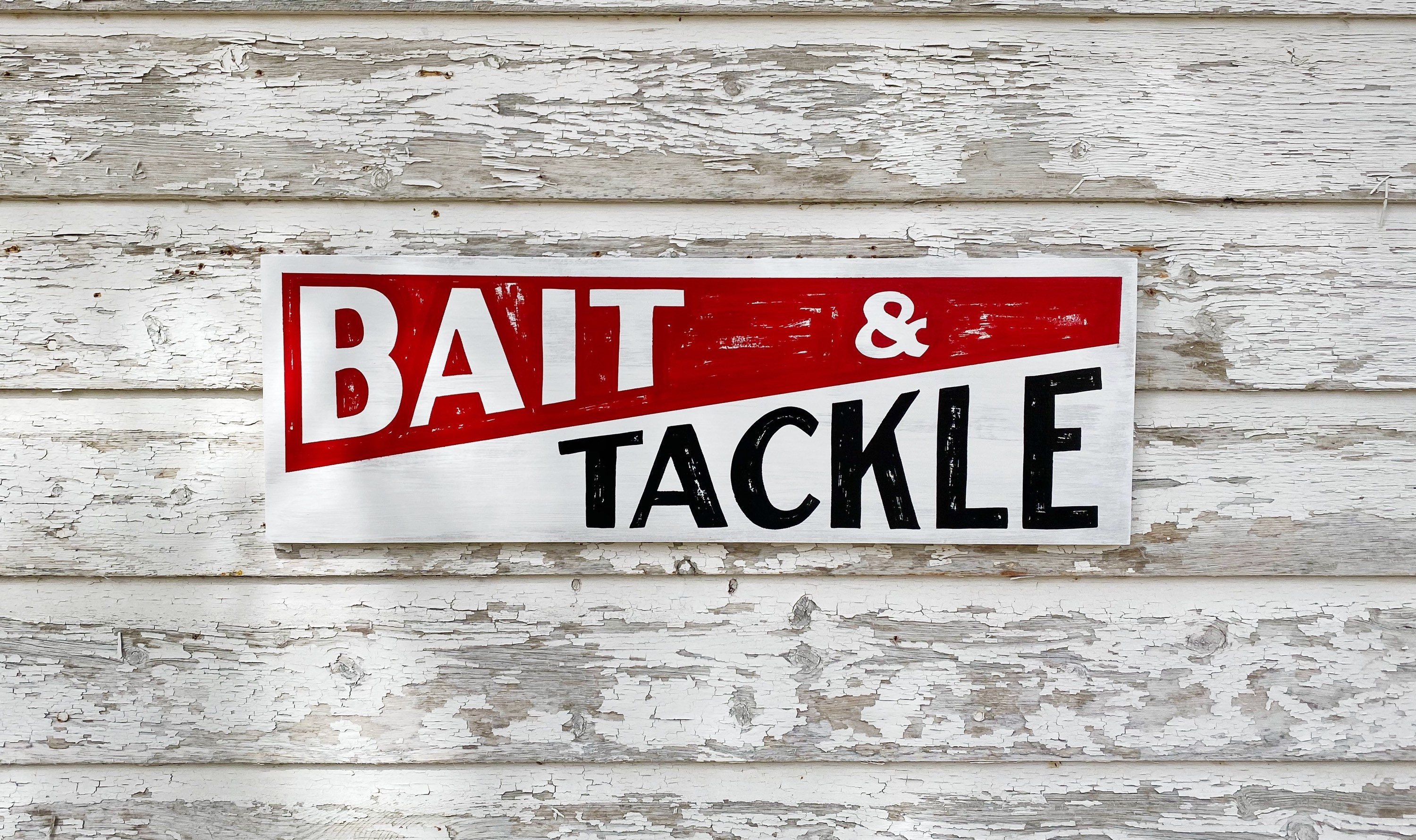 Bait and Tackle sign fishing gifts for men fisherman gift Etsy