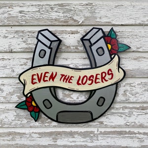 custom tattoo sign, Horseshoe sign, tattoo shop decor, tattoo commission, custom tattoo, tattoo flash, tattoo design, custom tattoo