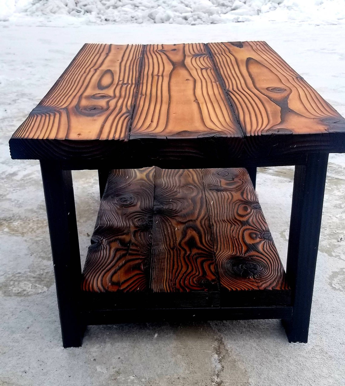 Gorgeous Shou Sugi Ban Coffee Table - Etsy