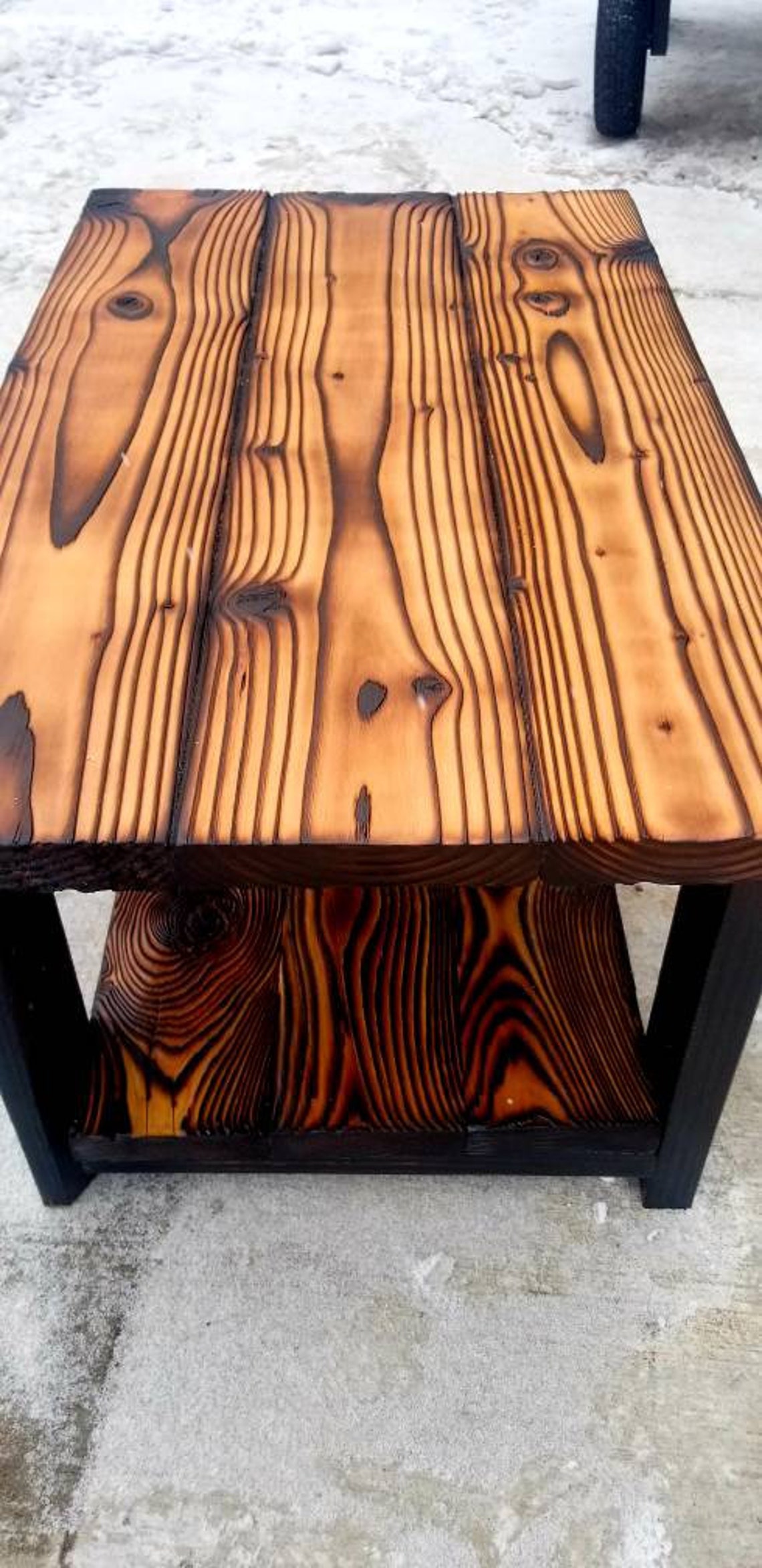 Gorgeous Shou Sugi Ban Coffee Table - Etsy