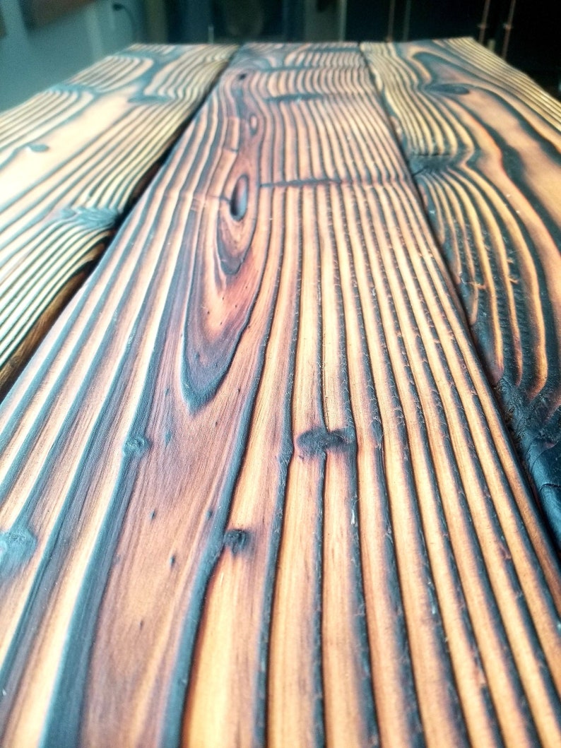 SALE Shou Sugi Ban Coffee Table Charred Wood Coffee Table Etsy