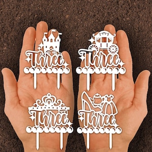 Papercut | Princess | Fairy | Castle |three| Cut file | handcutting | Cricut |Birthday | Card | Svg | Dxf | Pdf | Eps | Commercial use