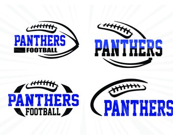Panthers Football SVG bundle Pack laces Svg Dxf Eps Cricut cut file silhouette cameo Vector logo Vinyl cutting file Digital Panthers svg