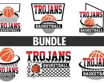 Basketball Coach SVG | Trojans Custom PNG | Game Day Cut File | Sports Teacher Gift | Cricut | Instant Download
