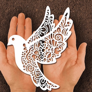 Corte de papel de casamento, pomba, corte manual, pássaro do amor, casal de noivos, presente de aniversário, Svg, dxf, casamento svg, corte de papel svg, arquivo de corte de casamento
