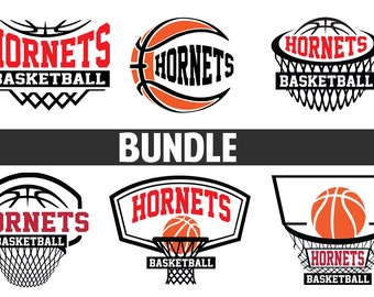 Anpassad basket Hornets SVG | Basket mamma PNG | Skolanda klippfil | Matchdagspresent | Digital nedladdning