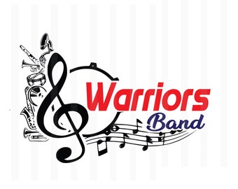 Archivo SVG de Warriors Band: Espíritu de equipo de la escuela secundaria (descarga digital)